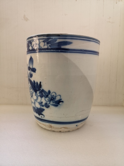 古玩陶瓷花鳥紋青花罐拍賣,當前價格1500元