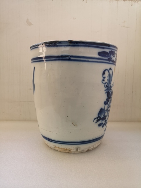 古玩陶瓷花鳥紋青花罐拍賣,當前價格1500元