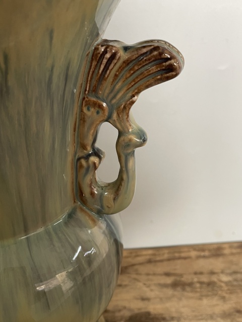 古玩陶瓷鈞釉鳳耳花觚拍賣，當前價格13600元