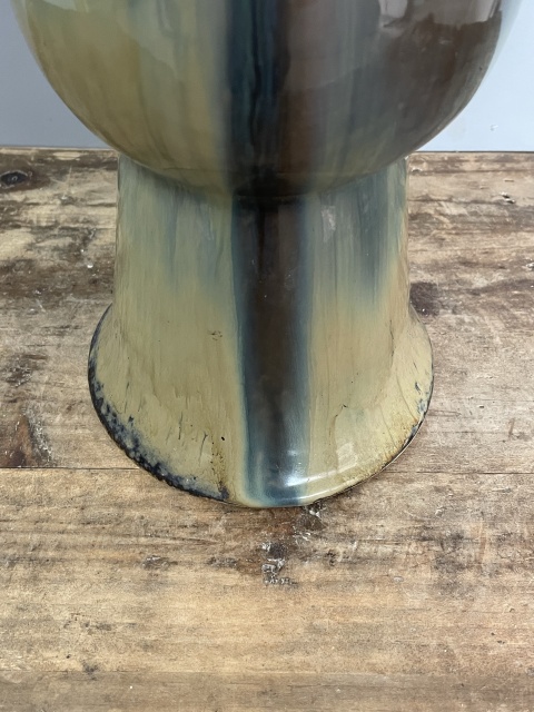 古玩陶瓷鈞釉鳳耳花觚拍賣，當前價格13600元