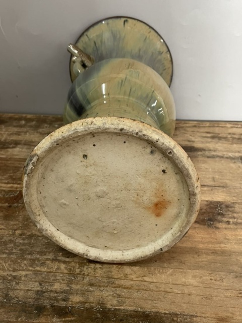 古玩陶瓷鈞釉鳳耳花觚拍賣，當前價格13600元