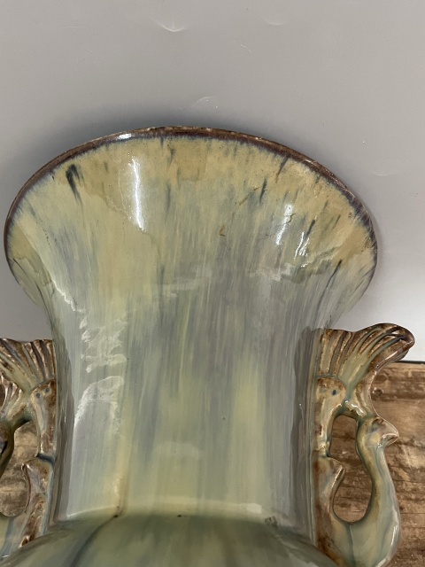 古玩陶瓷鈞釉鳳耳花觚拍賣，當前價格13600元