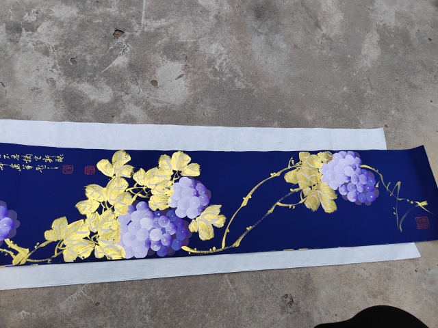 古玩玉器羅家軒花卉四條屏拍賣,當前價格1100元