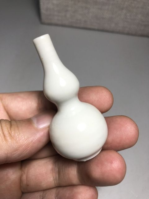 古玩陶瓷白釉葫蘆瓶拍賣,當前價格988元
