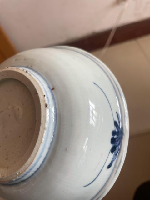 古玩陶瓷青花花卉紋折沿口洗碗拍賣,當前價格1200元