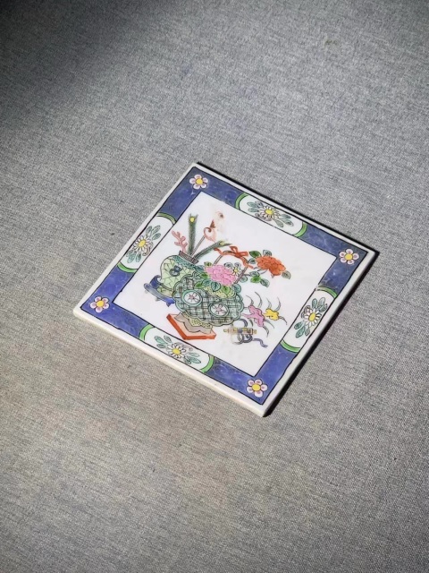 古玩陶瓷(虧出,不議價(jià))精品細(xì)路清中期粉彩博古紋瓷板拍賣,當(dāng)前價(jià)格3900元