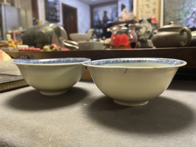 古玩陶瓷明中期青花麒麟碗拍賣，當(dāng)前價(jià)格4500元