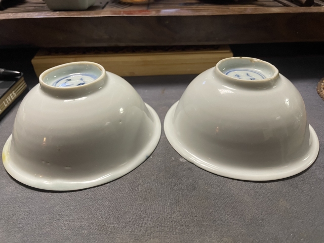 古玩陶瓷明中期青花麒麟碗拍賣，當(dāng)前價(jià)格4500元