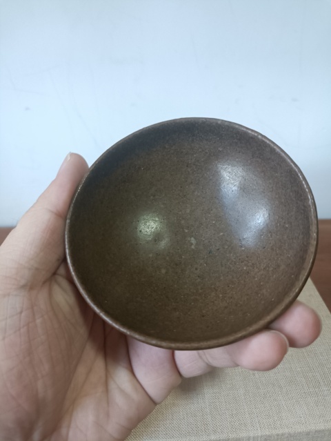古玩陶瓷磁州窯茶葉末釉茶盞拍賣，當前價格2000元