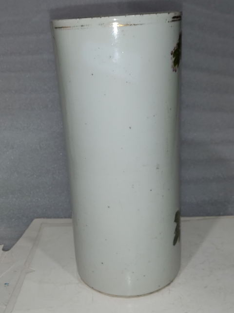 古玩陶瓷粉彩花鳥帽筒拍賣,當前價格1990元