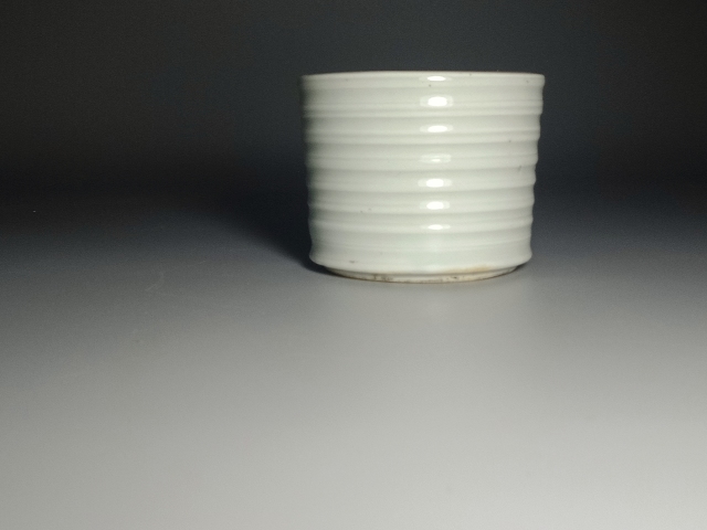 古玩陶瓷清中晚期德化窯香爐(琴爐)弦紋竹節爐拍賣,當前價格3500元