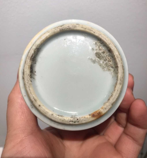 古玩陶瓷清中晚期德化窯香爐(琴爐)弦紋竹節爐拍賣,當前價格3500元