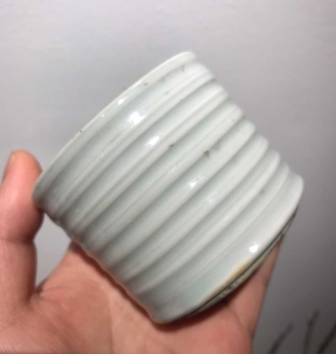 古玩陶瓷清中晚期德化窯香爐(琴爐)弦紋竹節爐拍賣,當前價格3500元