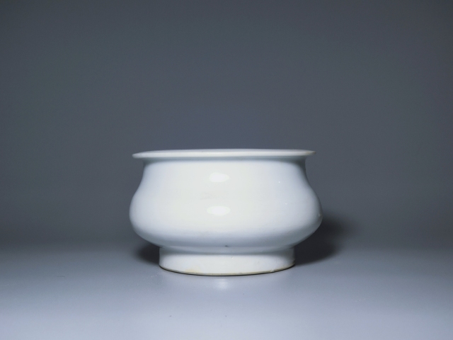 古玩陶瓷清早期德化窯香爐（琴爐）拍賣，當前價格1500元
