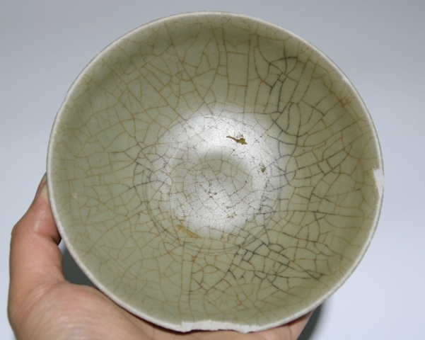 古玩陶瓷宋龍泉窯蓮瓣洗拍賣，當前價格1200元