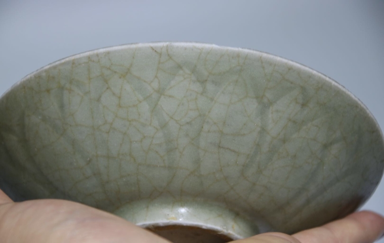 古玩陶瓷宋龍泉窯蓮瓣洗拍賣，當前價格1200元
