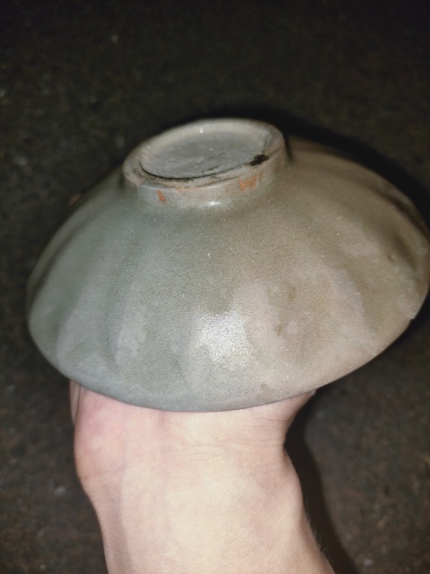古玩陶瓷宋宋龍泉窯蓮瓣洗拍賣，當前價格1200元