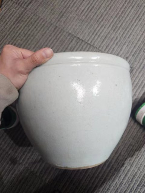 古玩陶瓷清中期青釉案缸拍賣，當前價格3800元