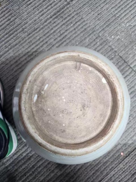 古玩陶瓷清中期青釉案缸拍賣，當前價格3800元