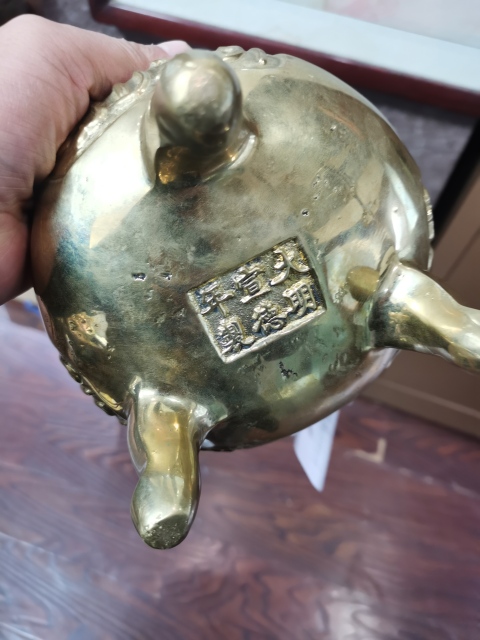 古玩銅器銅爐拍賣，當前價格5500元