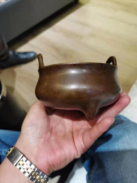 古玩銅器銅爐拍賣,當前價格55000元