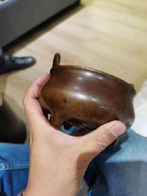 古玩銅器銅爐拍賣,當前價格55000元