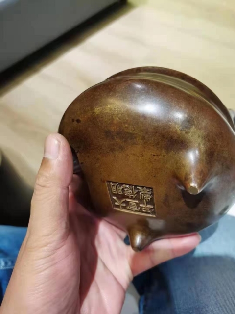 古玩銅器銅爐拍賣,當前價格55000元