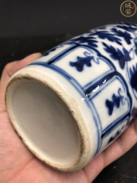 古玩陶瓷寶相花官窯畫片花青花卉紋螭龍紋賞瓶拍賣,當前價格3500元