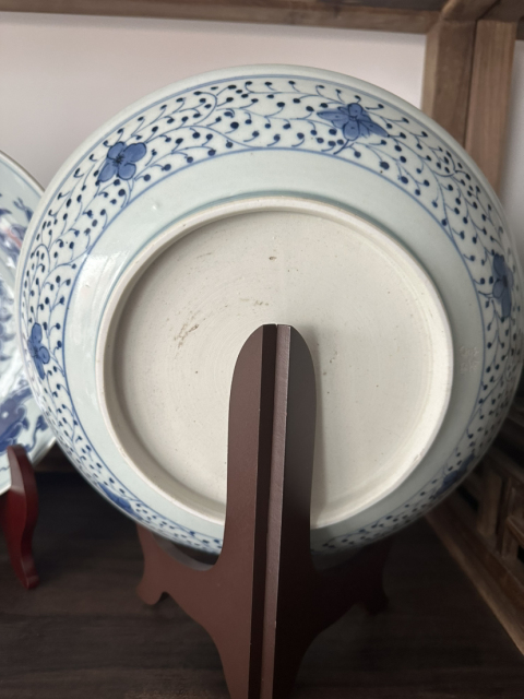 古玩陶瓷雍正青花一把蓮盤拍賣,當前價格26500元