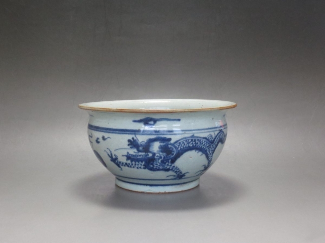 古玩陶瓷龍紋青花香爐拍賣，當前價格4788元