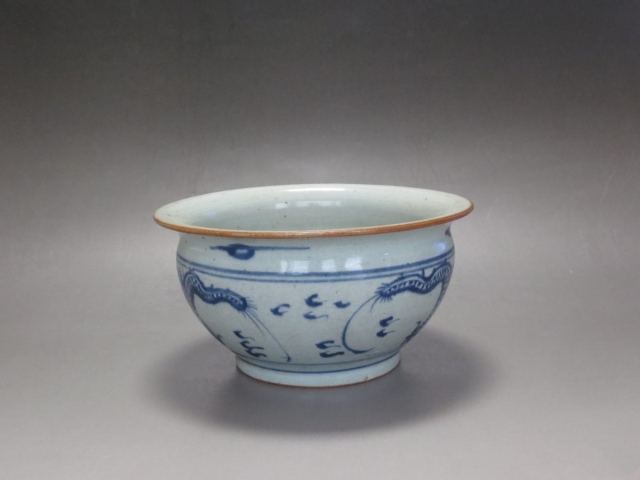 古玩陶瓷龍紋青花香爐拍賣，當前價格4788元