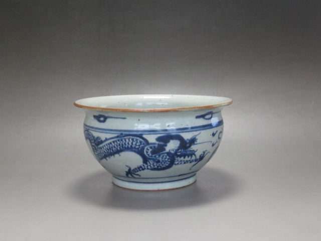 古玩陶瓷龍紋青花香爐拍賣，當前價格4788元