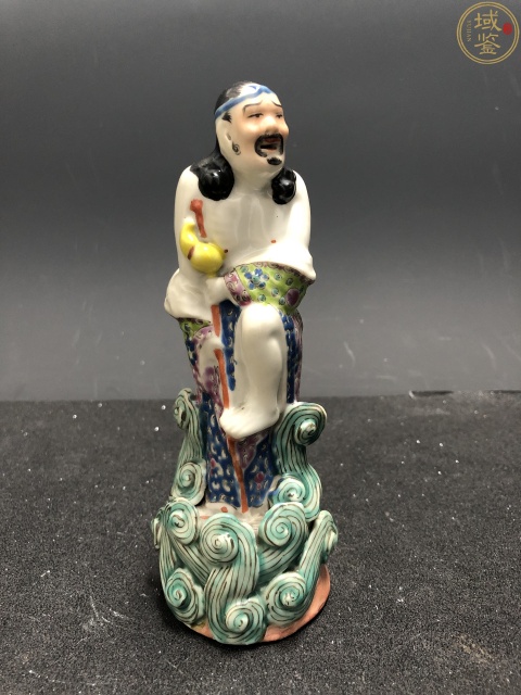 古玩陶瓷魏洪泰大師粉彩鐵拐李塑像拍賣,當前價格1980元