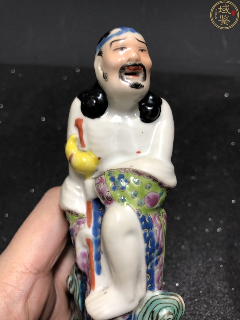 古玩陶瓷魏洪泰大師粉彩鐵拐李塑像拍賣,當前價格1980元