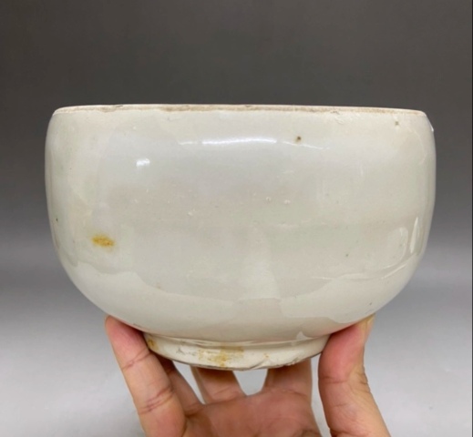 古玩陶瓷清早期?白釉缽拍賣，當前價格1600元