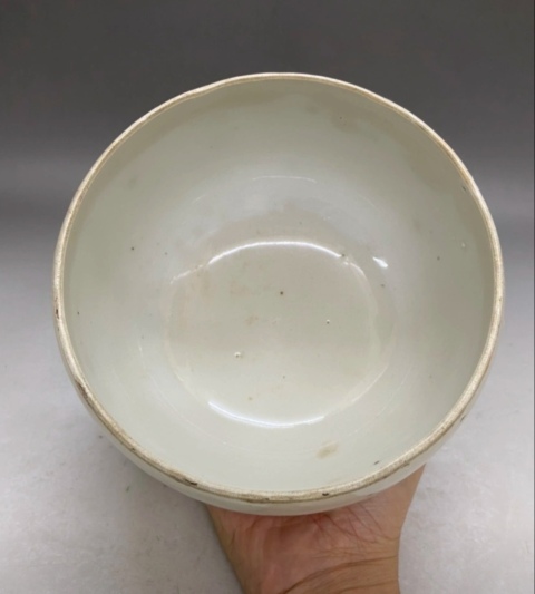 古玩陶瓷清早期?白釉缽拍賣，當前價格1600元
