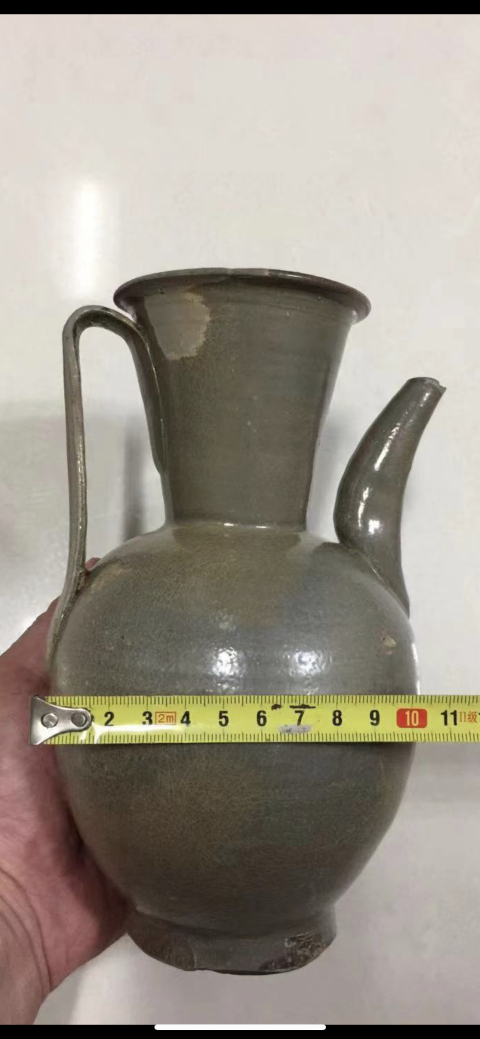 古玩陶瓷越窯青瓷執壺拍賣,當前價格7800元