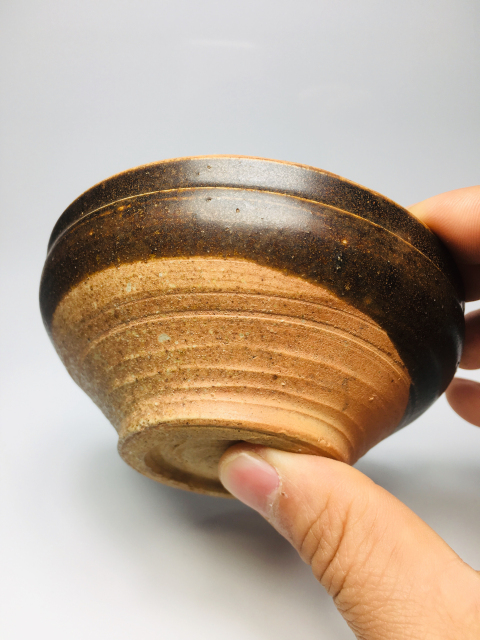 古玩陶瓷吉州窯醬釉茶盞拍賣，當前價格3888元