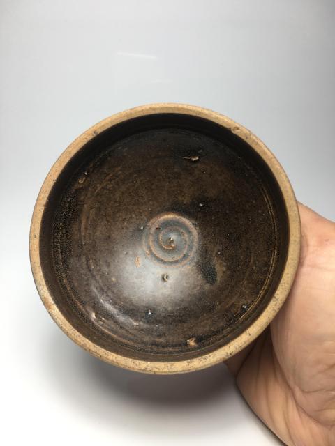 古玩陶瓷吉州窯醬釉茶盞拍賣，當前價格3888元