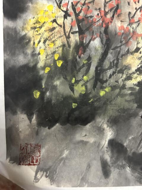 古玩字畫郝鳳先老師精品斗方《一湖春水》拍賣,當前價格5788元
