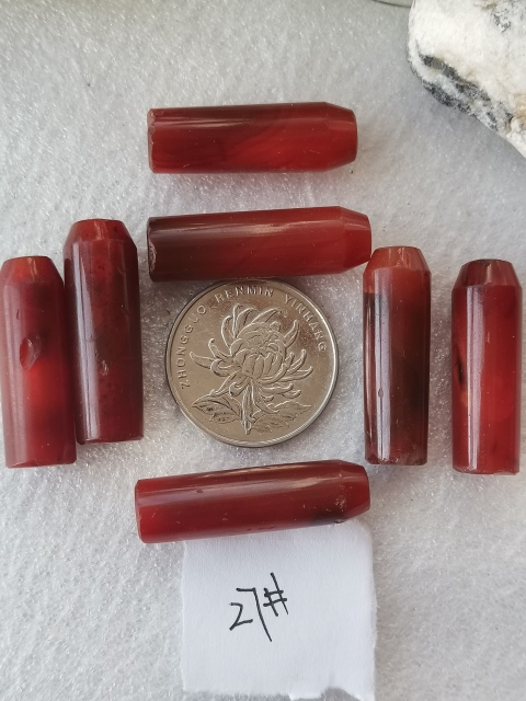 古玩玉器天然紅瑪瑙手串珠拍賣,當前價格536元