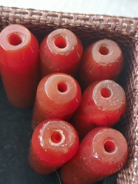古玩玉器天然紅瑪瑙手串珠拍賣,當前價格536元