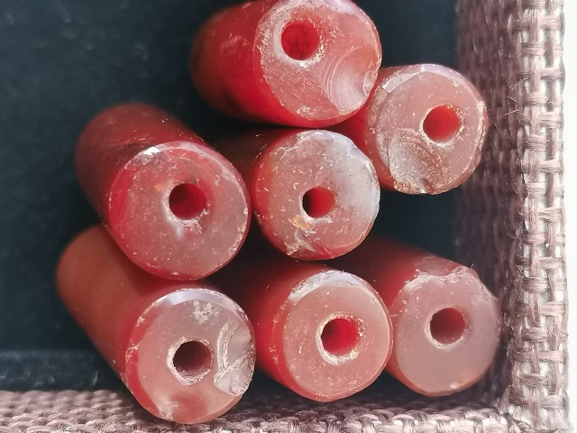 古玩玉器天然紅瑪瑙手串珠拍賣,當前價格536元