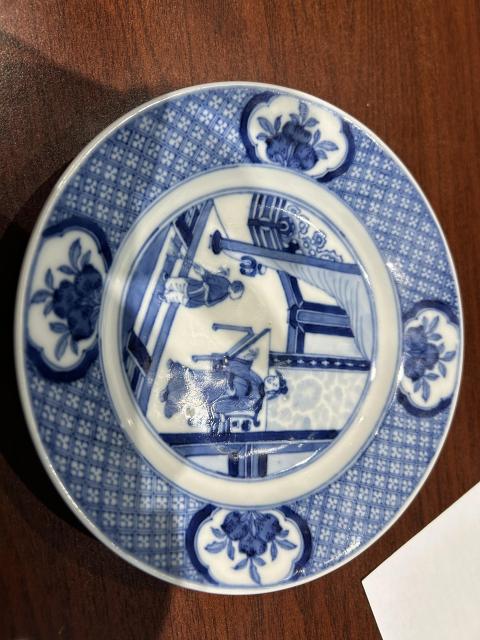 古玩陶瓷清早期人物紋青花盤 一屋掃天下拍賣,當前價格4500元