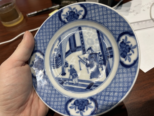 古玩陶瓷清早期人物紋青花盤 一屋掃天下拍賣,當前價格4500元