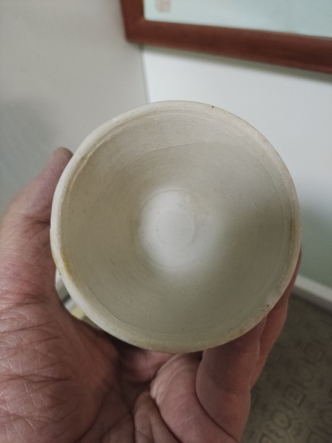 古玩陶瓷明代卵白釉豆拍賣,當前價格3800元