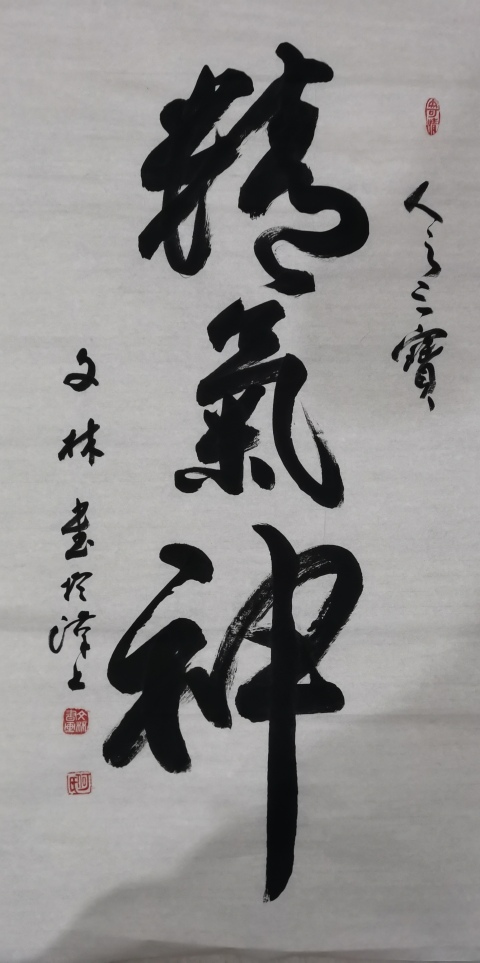 古玩字畫中國書法家協會理事江城泰斗書法家何文林精氣神拍賣,當前價格299元