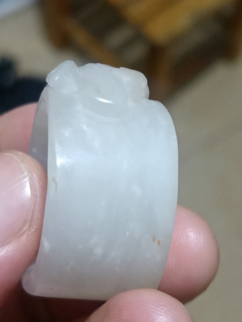 古玩玉器龍紋扳指拍賣,當前價格580元