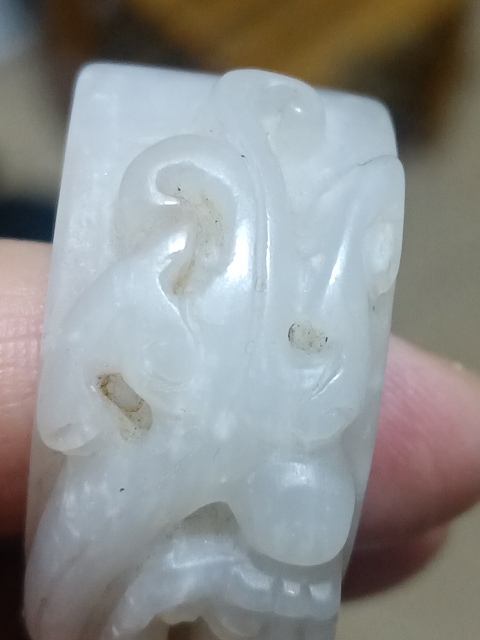 古玩玉器龍紋扳指拍賣,當前價格580元