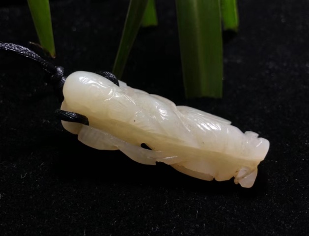 古玩玉器(一口價放漏)明清和田白玉紅沁壽星拍賣,當前價格8000元
